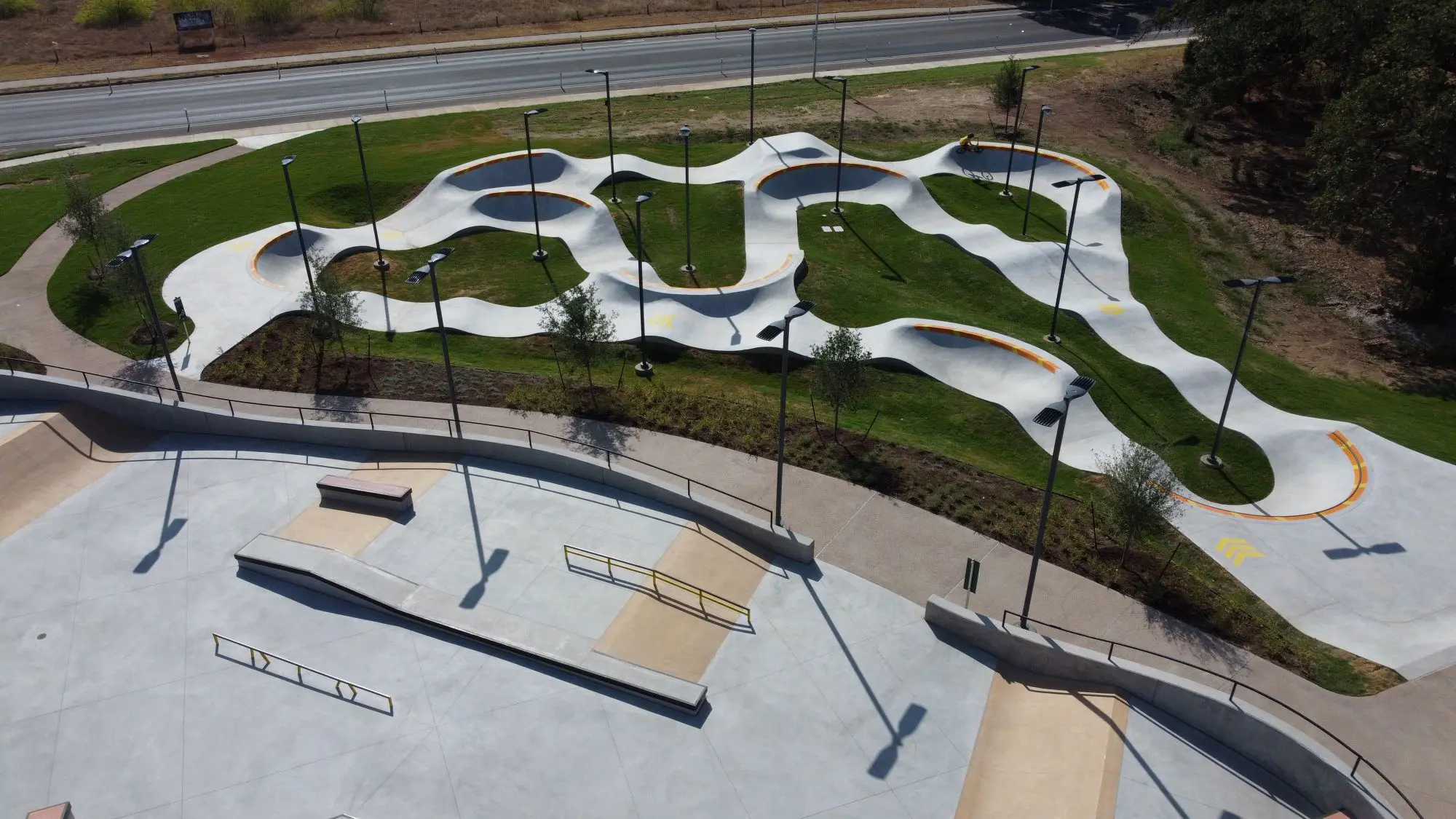 SPA Skateparks City of Austin Mueller Skate Park Pump Track 6