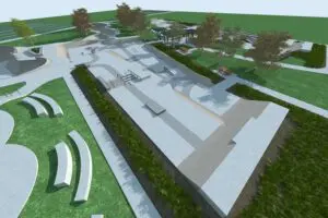 Arlington Vandergriff Skate Park Design