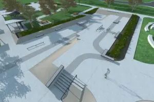 Arlington Vandergriff Skate Park Design