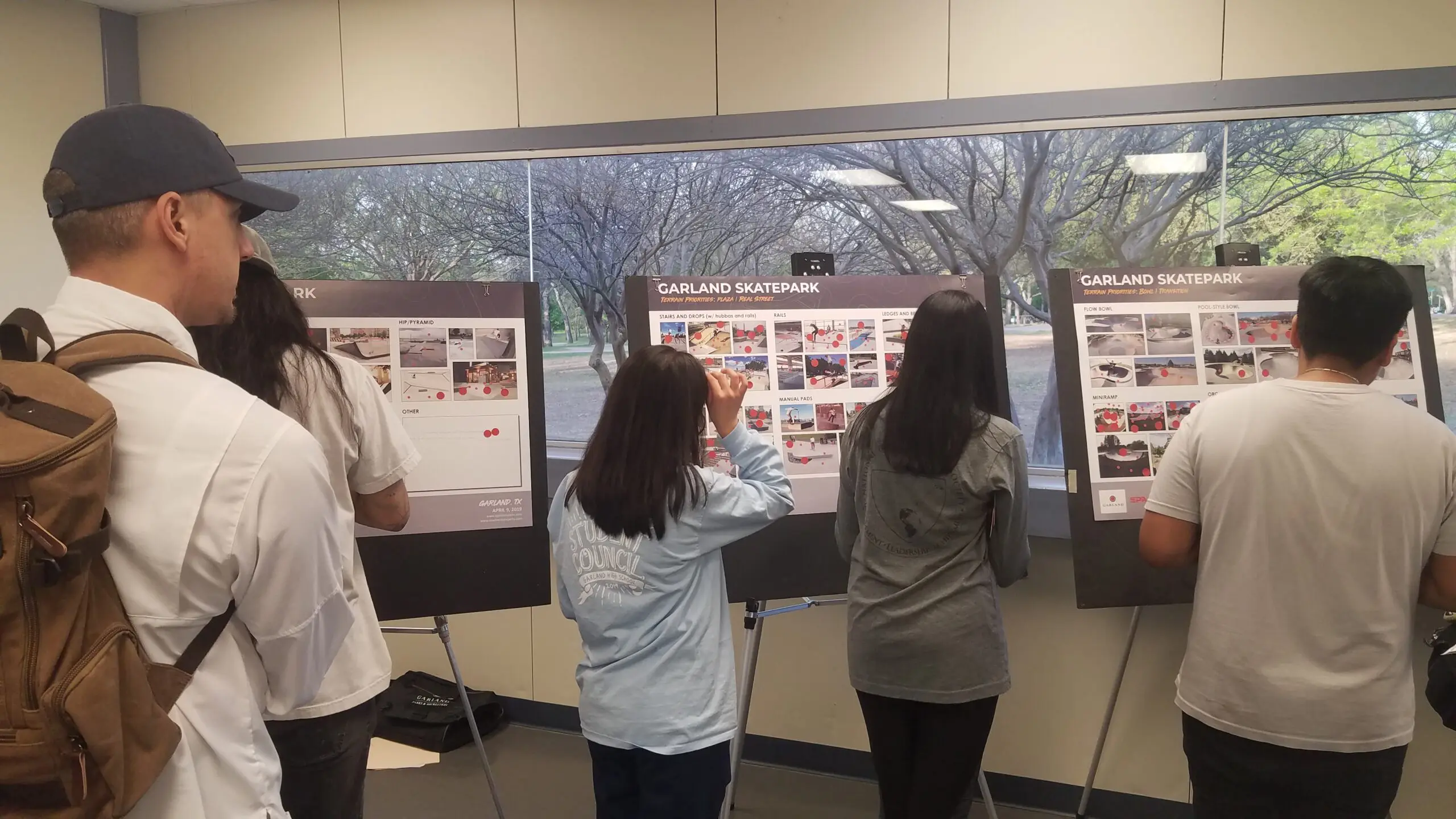 Garland Skatepark Dot Matrix Public Input Design Meeting SPA Skateparks