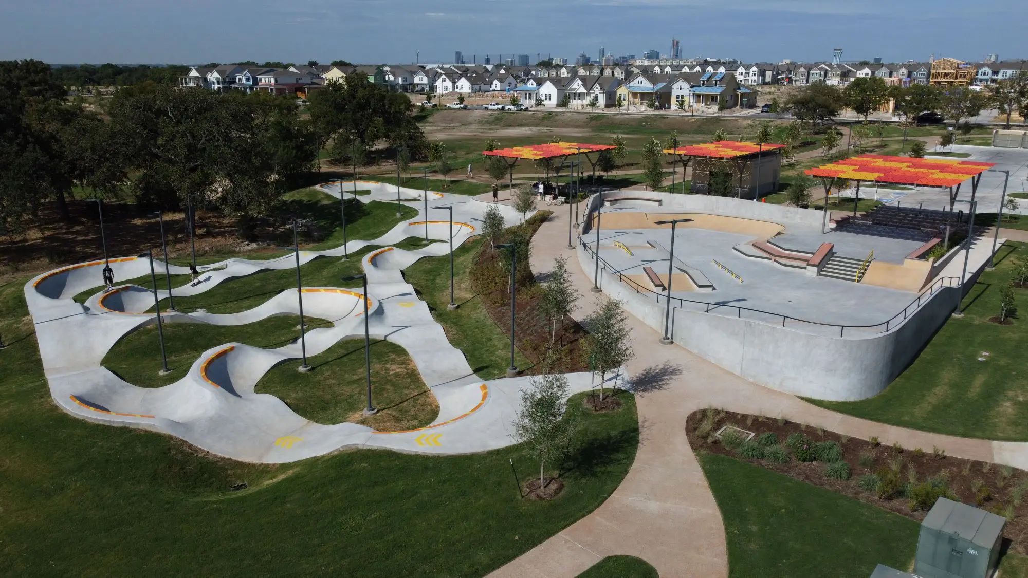 SPA Skateparks City of Austin Mueller Skate Park Pump Track