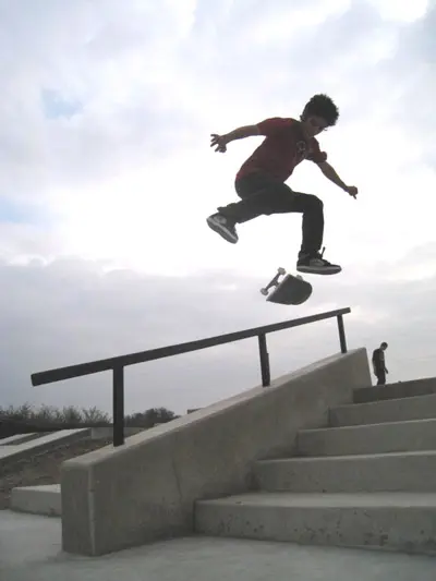 SPA Skateparks - City of Victoria Texas Skatepark - Kick Flip Stairs