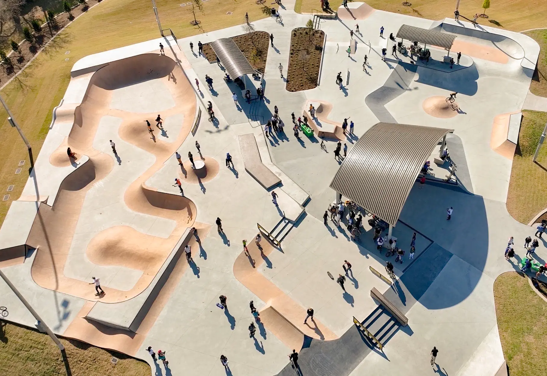 SPA Skateparks - Garland Texas Boneyard - Bowl - Shade - Kids Area