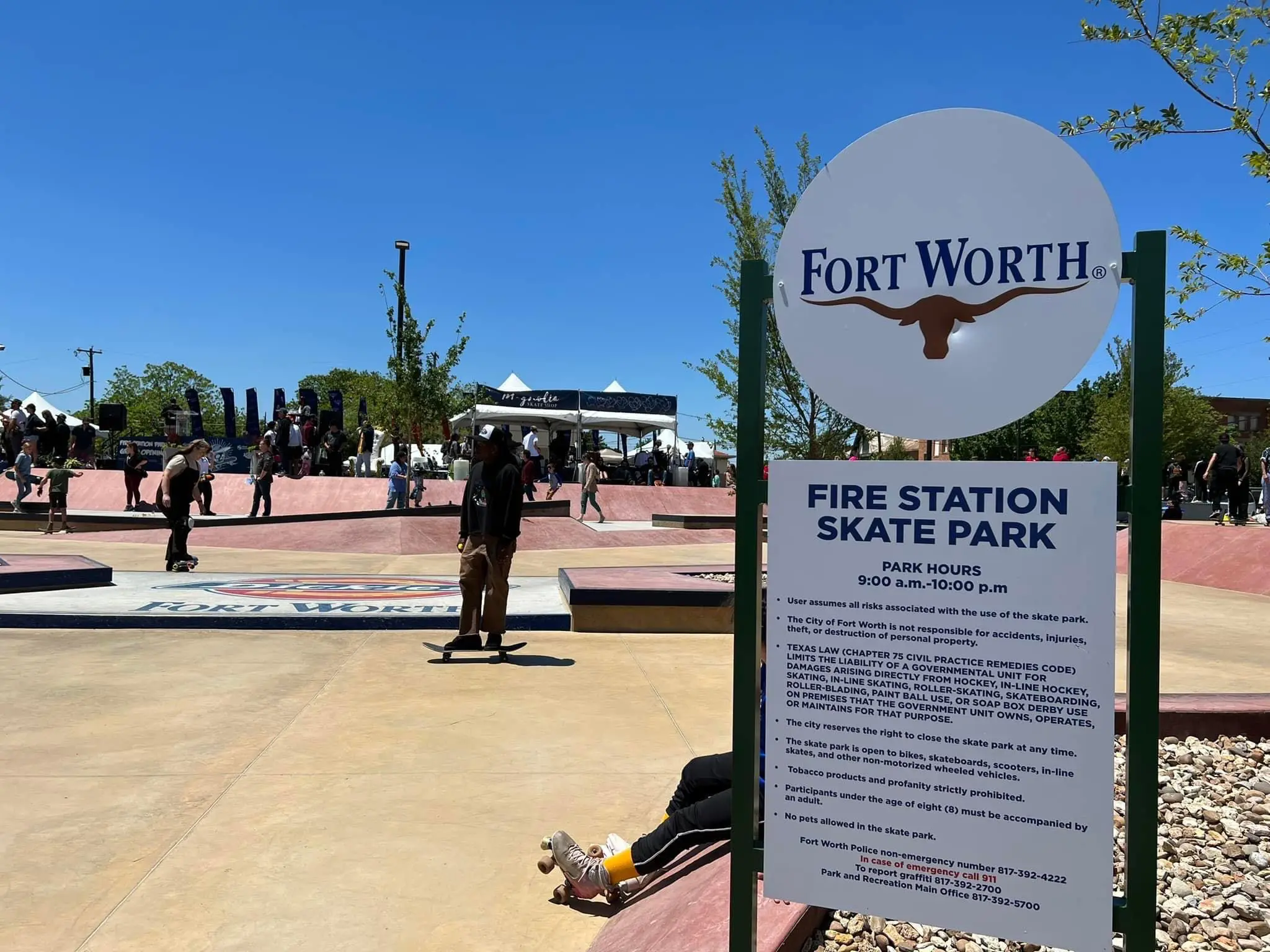 City of Fort Worth Fire Station Dickies Skate Plaza Skate Park Grand Opening April 2023