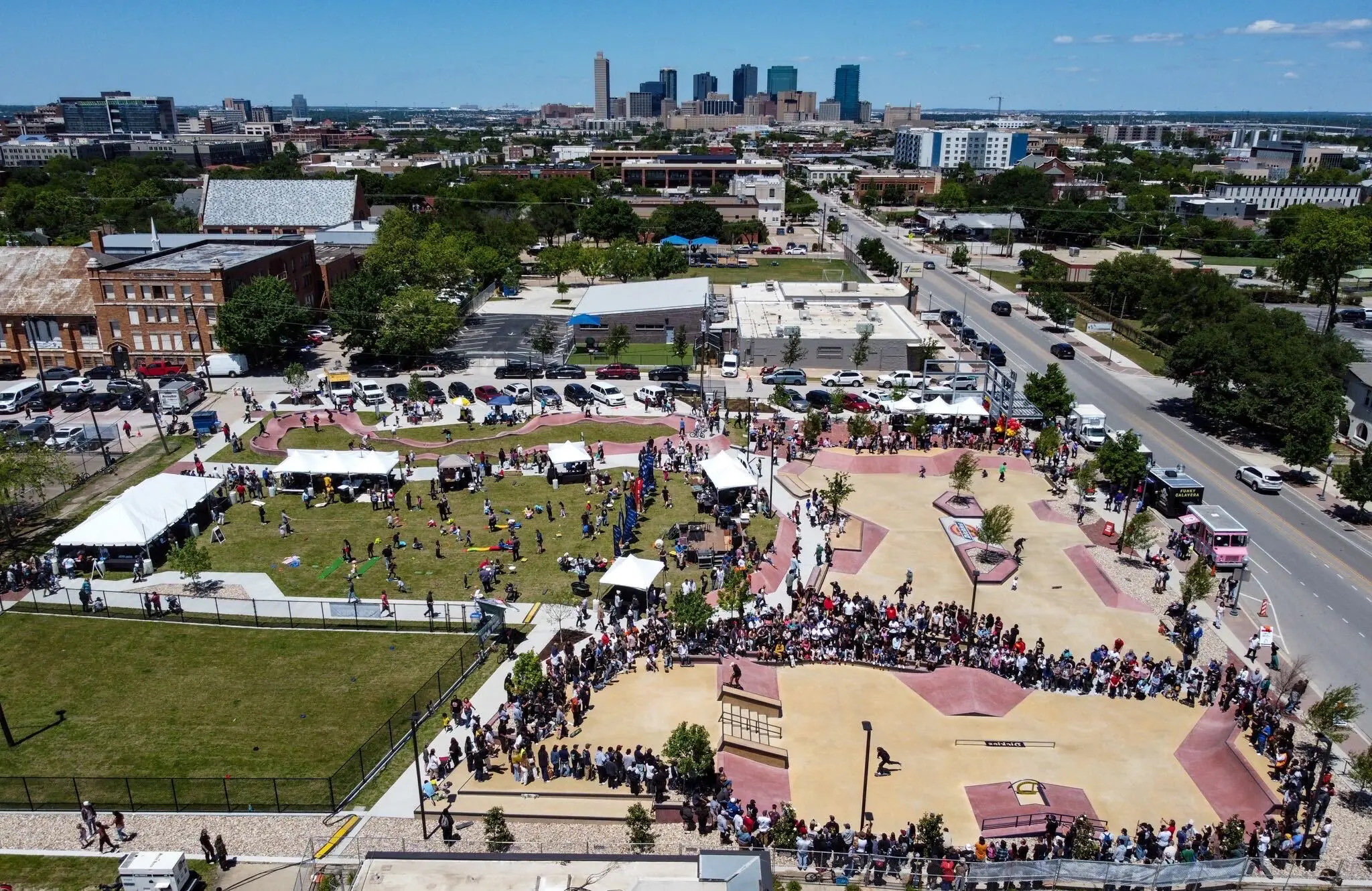 City of Fort Worth Fire Station Skate Park Grand Opening April 2023 -photo courtesy of Austin James - SPA Skateparks