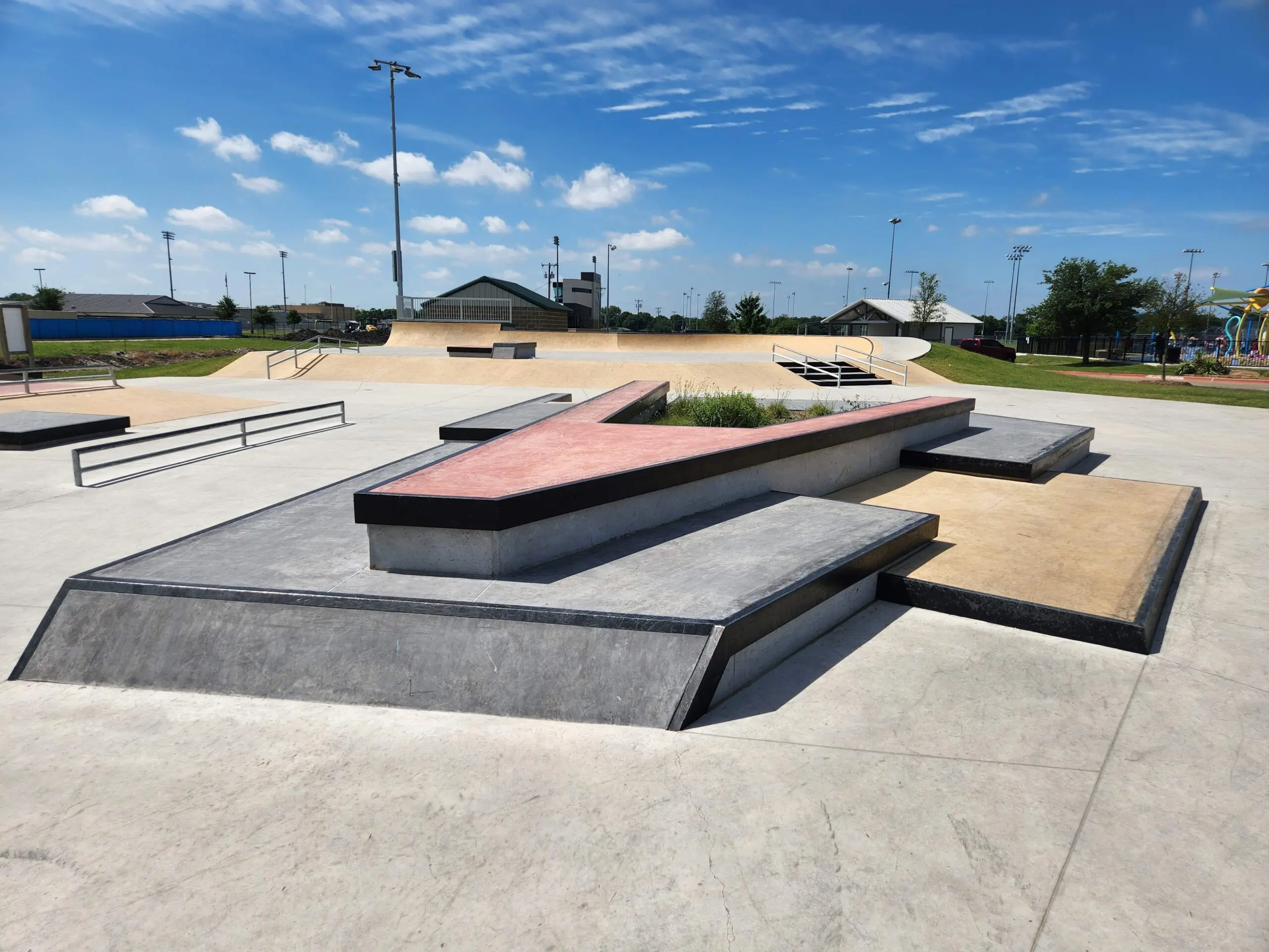 SPA Skateparks - Slayter Creek Skate Park Plaza in Anna Texas Skatepark